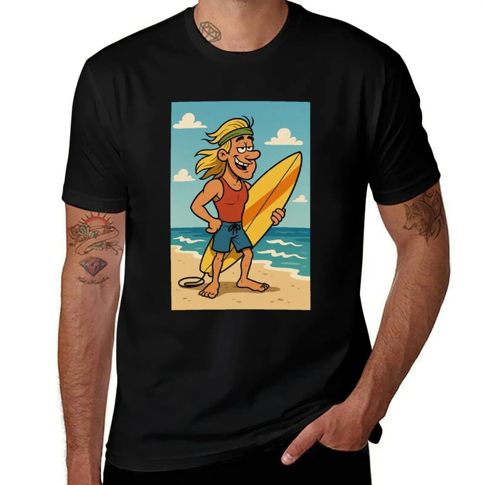 

Shakas the surfer T-Shirt vintage clothes Funny t-shirt custom t shirt men t shirts high quality