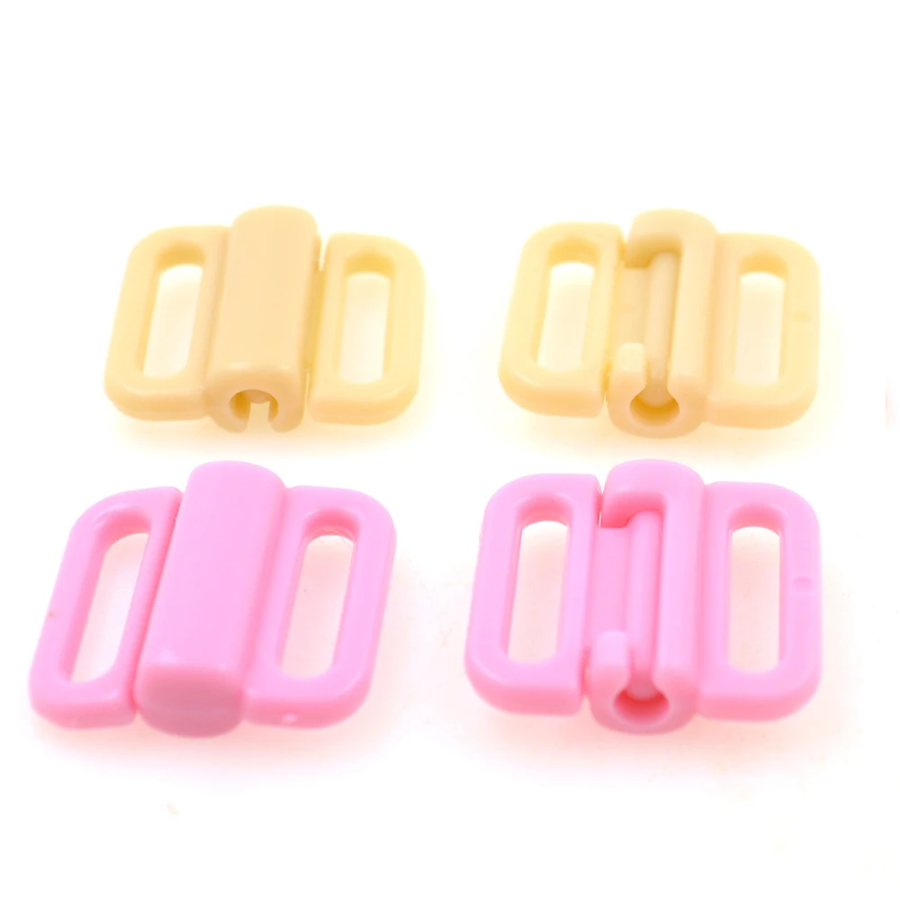 10set/lot Craft Plastic color Rectangle Tape Closure Hook & Clasp Waist Extenders Sewing On Clothes Bra Clip Hooks accessories