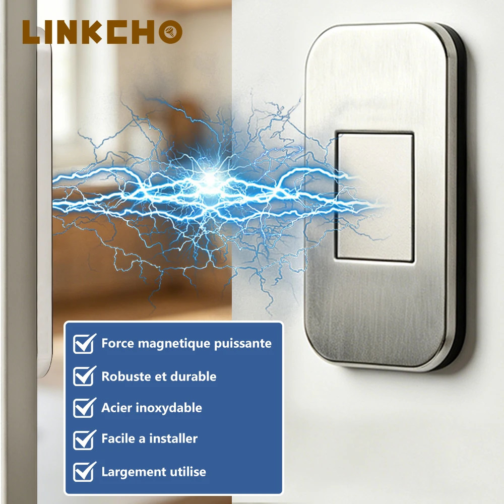 

5/10Set Self Adhesive Door Stop Magnetic Cabinet Catches Invisible Soft-Catch Anti-Rust Magnet Stickers Hidden Door Closer