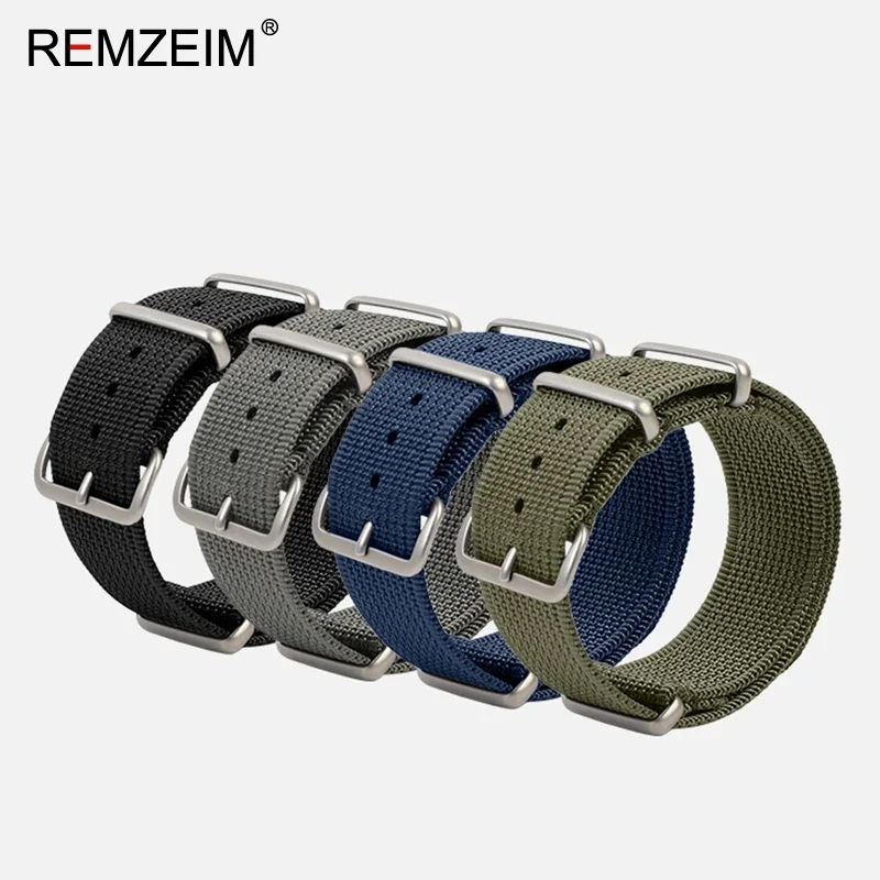 Hochwertiges Nylon-Uhrenarmband, braun, grün, schwarz, Band, Militär, lässig, Armband, Armee, Sport, Armband, Ersatzgürtel – Detail 8