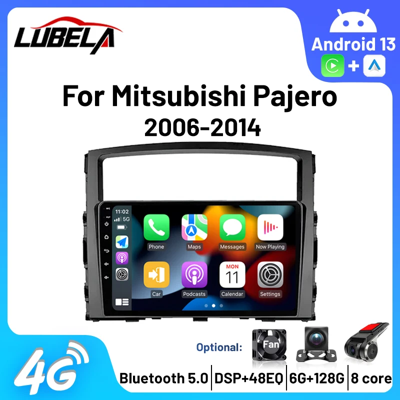 

2 din 8 Core 5G autoradio lettore Video multimediale Android 13 per Mitsubishi Pajero 4 V80 V90 2006-2014 Carplay 4G DVD CD gsp