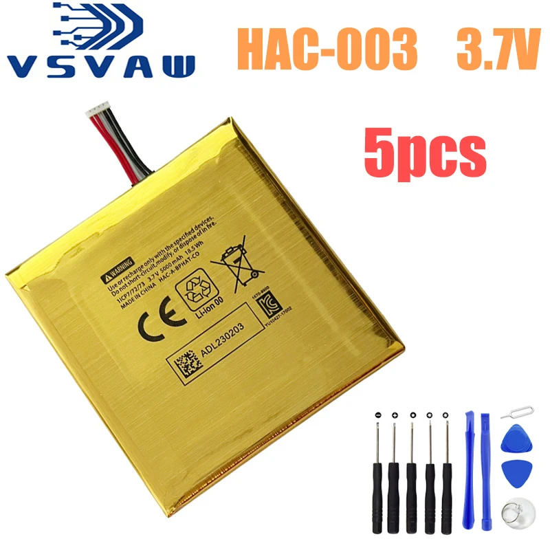 

3.7v 4310mah 5000mAh HAC-003 Battery for Nintend Nintendo HAC-S-JP/EU-C0, Switch Console HAC-001