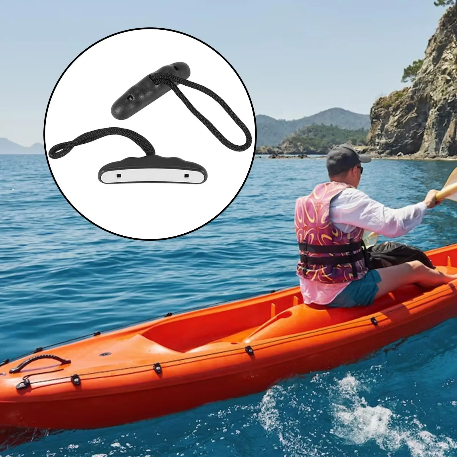 2x 2x caiaque marinho transportar corda alças acessórios de caiaque puxar apertos canoa