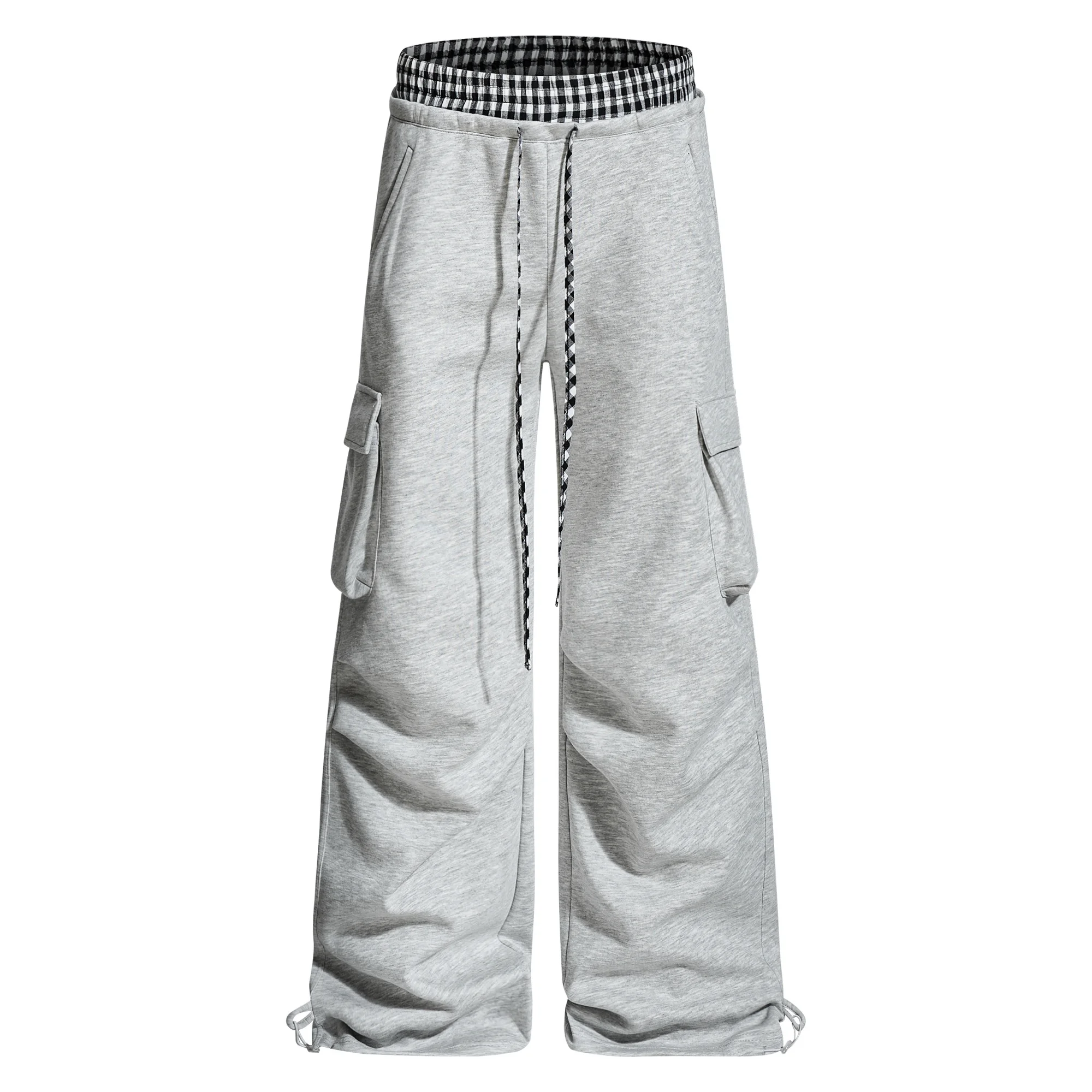 

Спортивные брюки-джоггеры GXFortune American Sle свободного кроя с широкими штанинами, удлиненные, повседневные, со средней посадкой, прямые, в стиле «труба»