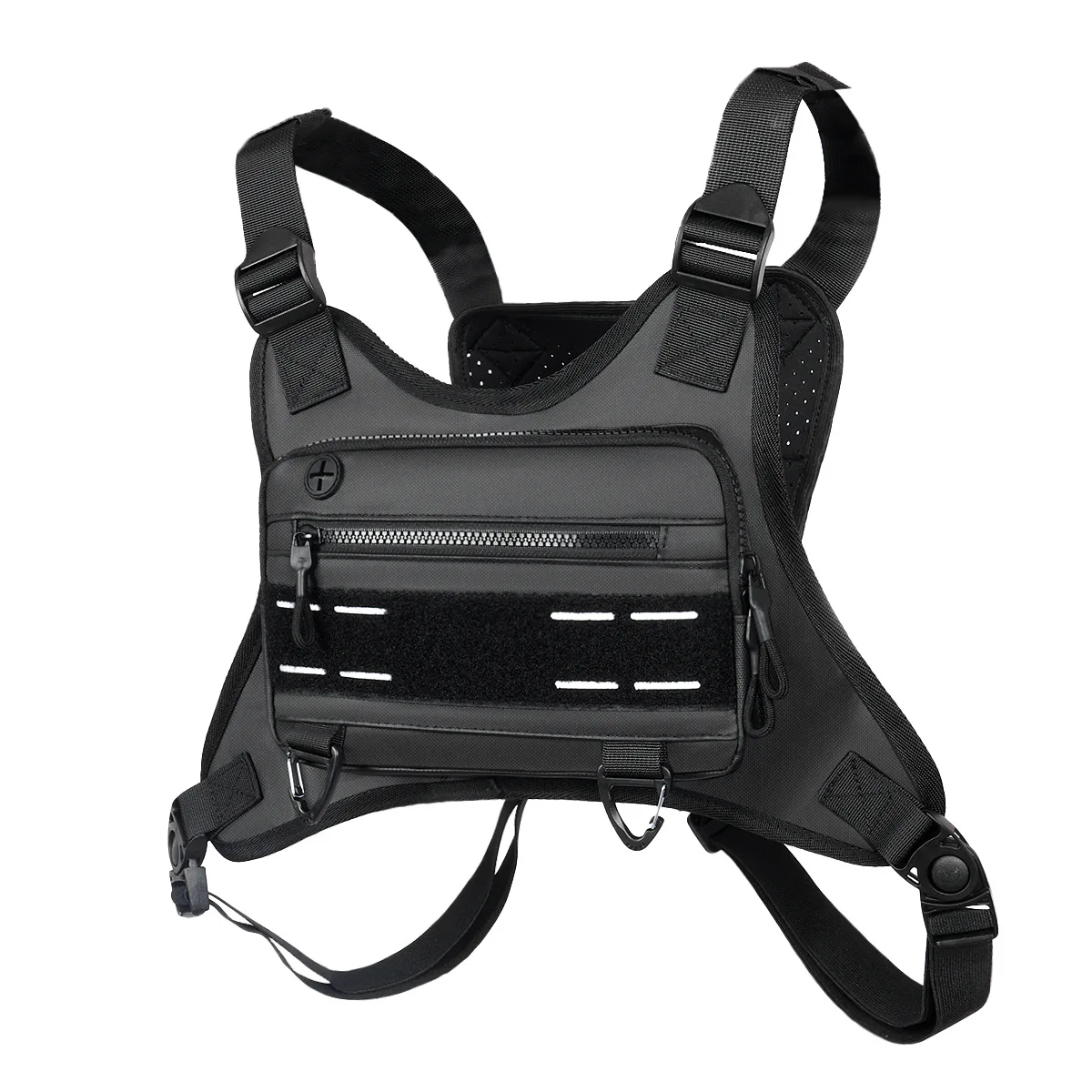 Sports Chest Bag Water Resistant Lightweight Front Chest Pack Running Vest Bag With Built-In Phone Holder Extra Storage bolso 가방