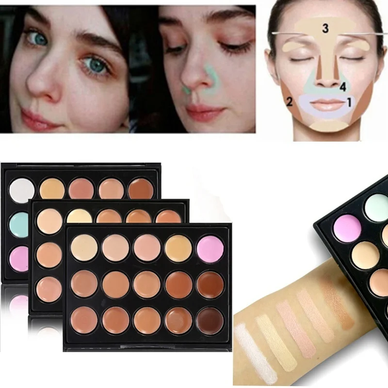 Waterproof Lasting Concealer Palette Face Eye Contour Dark Circles Corrector Skin Tone Base Primer Natural Moisturizer Cosmetics