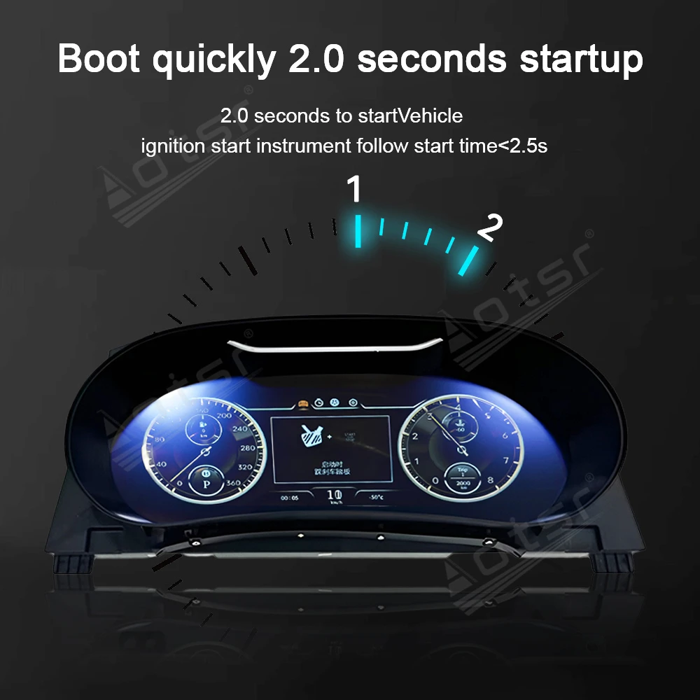Panel Instrumen LCD Speedometer Bentley Bentayga, Multimedia Player, Dashboard
