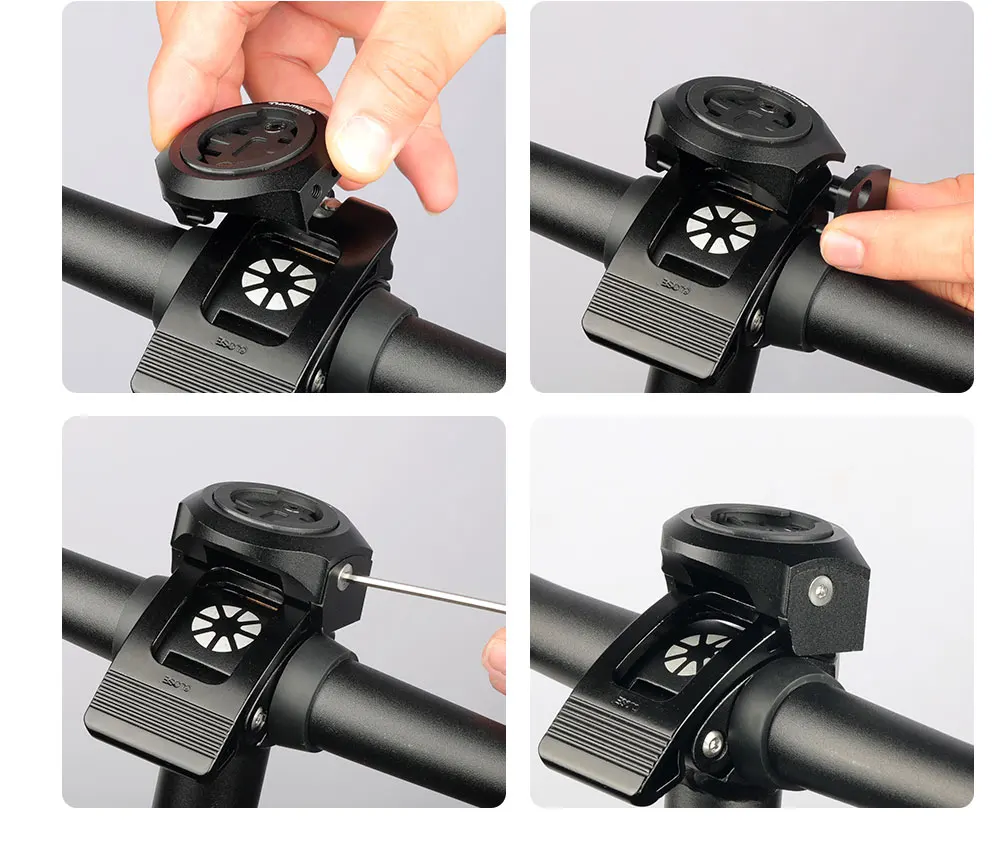 Deemount Fahrradcomputerhalterung für DAHON Faltrad-Headset, breite Klemme zur Installation für Garmin Wahoo IGPS mit 3-Gabel-Auswahl für GoPro. – Detail 13