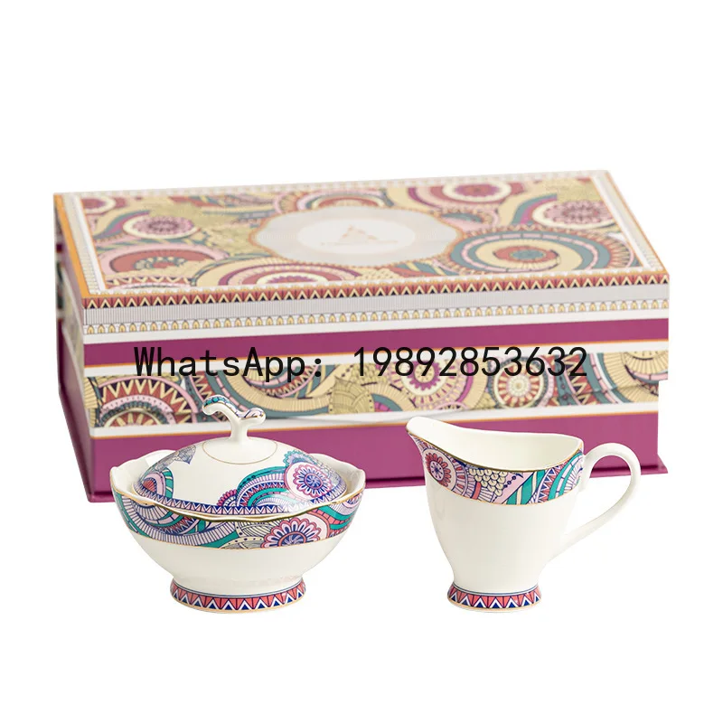 

PYJ1 bone china kettle coffee cup ceramic set gift box--2 pcs