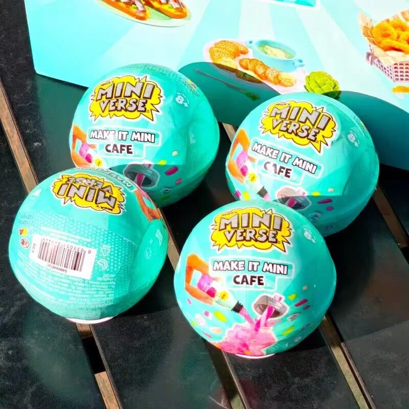 

MGA Miniverse Make It Mini Cafe Series 6 DIY Tea Food Blind Box - Mystery Ball Collectible Toy Play House Gift Set for Kids