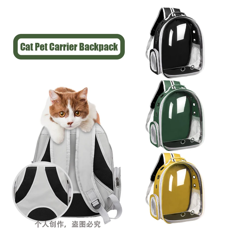 

1pcs Cat Backpack Carrying for Animals Bag Travel Pet Cat Backpack Out Cat Cage Space Capsule Cat Bag