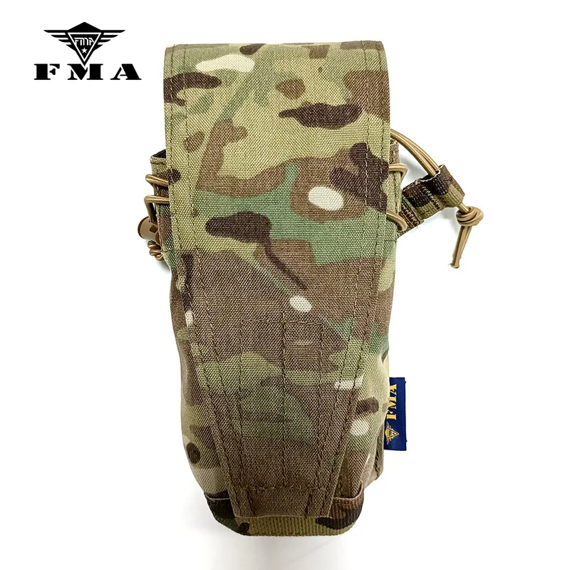 FMA New Tactical MBITR 152 Radio Molle Pouch CP Style Dual 5.56 / 7.62 Magazine Pouch Multicam RS9962