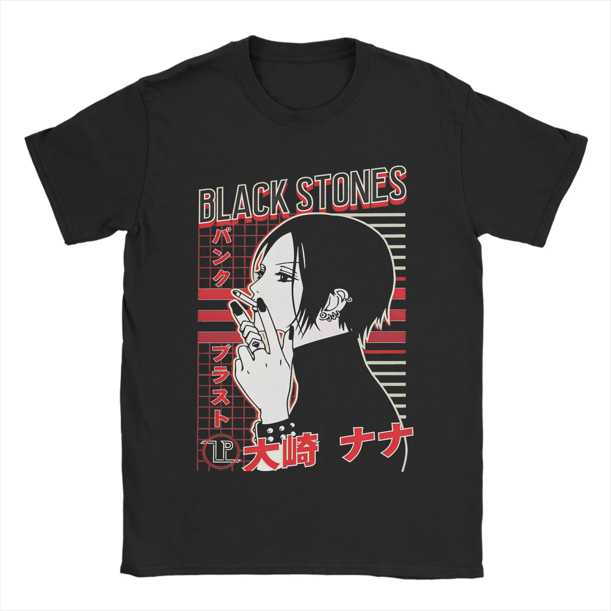

Streetwear Nana Osaki T Shirt Men O-neck Short Sleeve Clothing Anime Kawaii Cartoon 100%Cotton Summer Tops