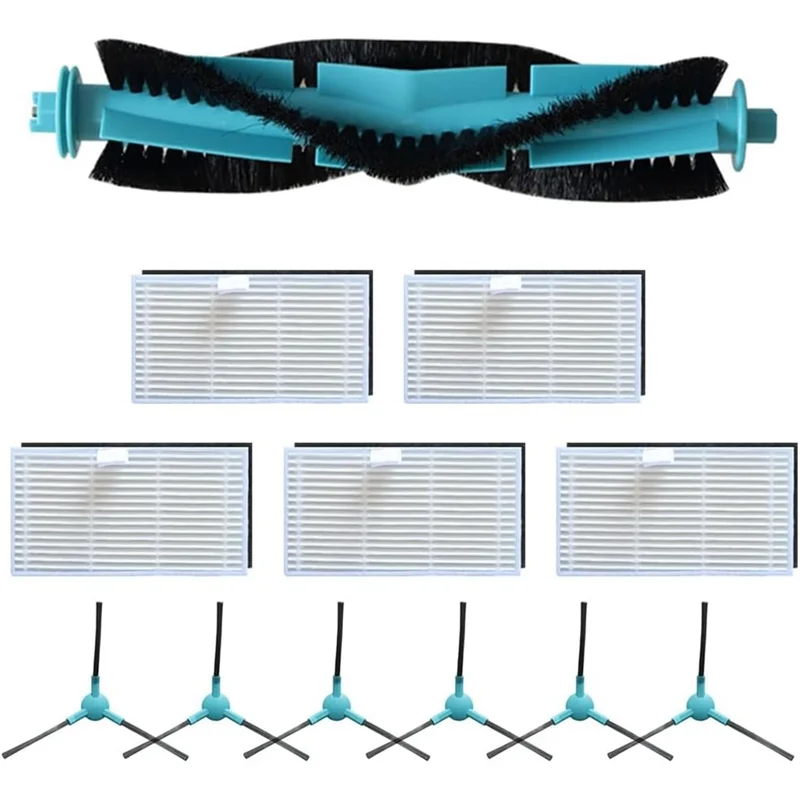 YCOC-Replacement Kit Main Side Brush& Filter For Ultenic T20 Pro/T10 Lite For Honor Choice S3/S3 Plus/R3 R3 Plus Vacuum Cleaner