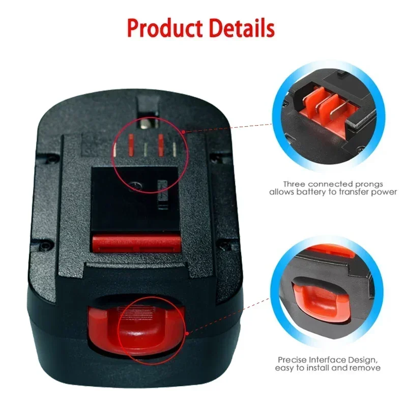 2026 14.4V 4/6ah Rechargeable Tool Battery For Black&Decker A12 A12EX FSB12 FS120B A1712 HP HP12 Ni-MH Replacement Drill Batte