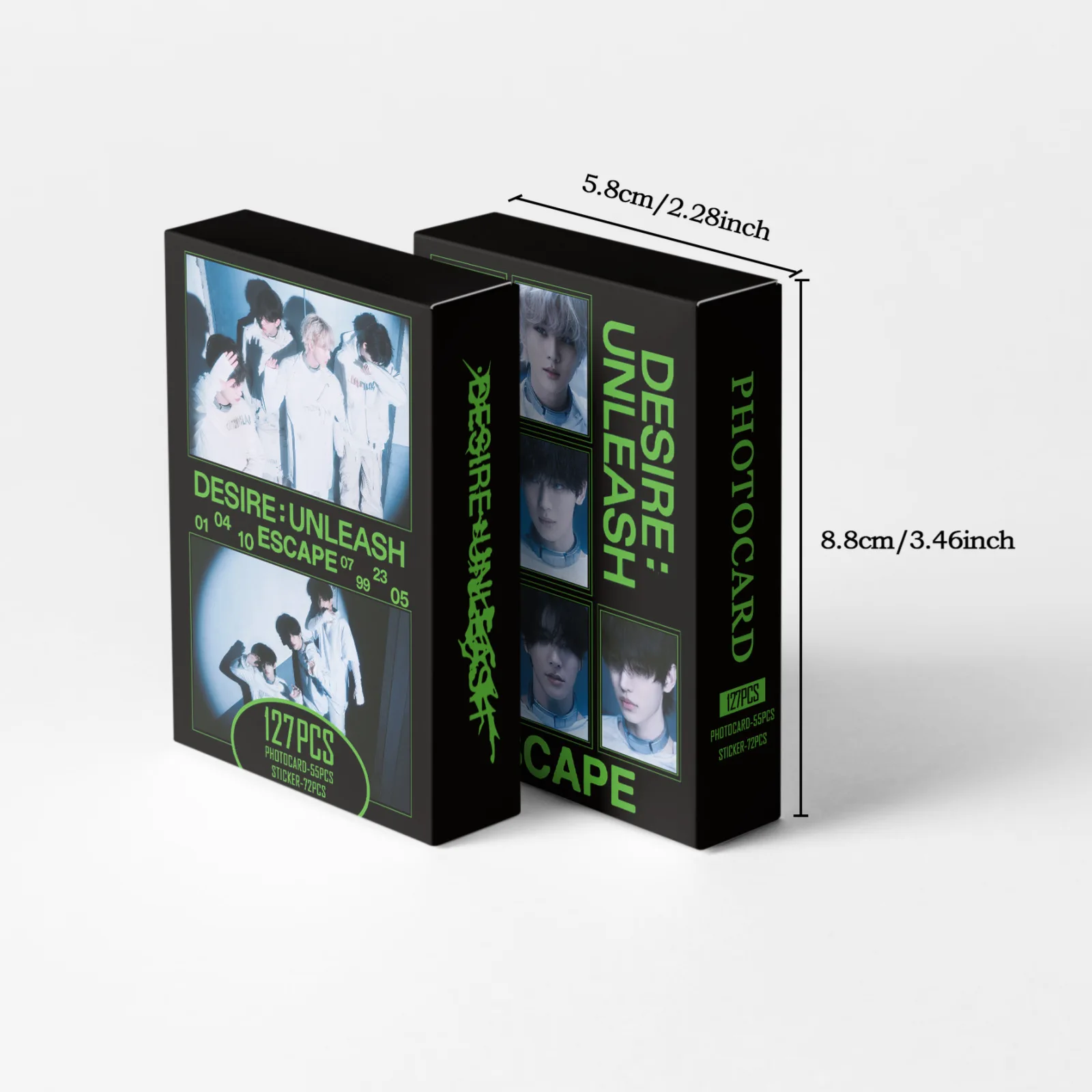 55+72Pcs/Set Kpop New Album DESIRE : UNLEASH Cards Mini Stickers JUNGWON HEESEUNG JAY SUNOO SUNGHOON NI-KI Photocards Fans Gift