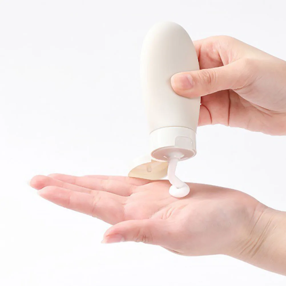 

3Pcs Portable Silicone Dispense Bottle 60Ml Leak Proof Toiletry Container Refillable Travel Bottle for Skincare