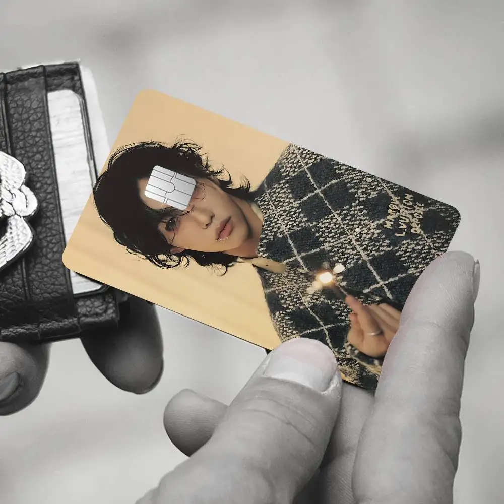 1 قطعة المغني الرائع F-felix Diy بها بنفسك بطاقة الخصم الائتمان ملصق الطرف ملصق الديكور مقاوم للماء رقاقة صغيرة بطاقة الجلد ملصق