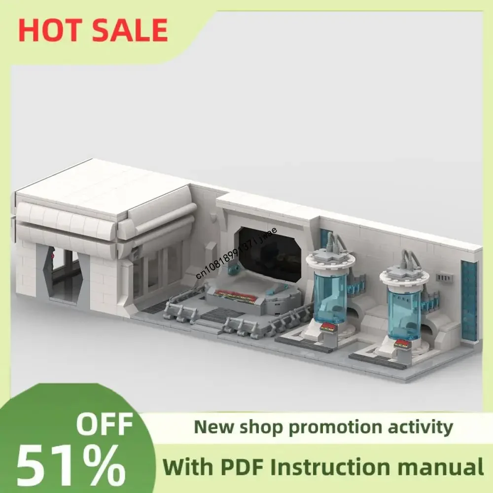 New 1057Pcs Space Wars Movie Series Moc Building Echo Base Medical Model Modular Custom Puzzle Construstion Kids Toys Gifts