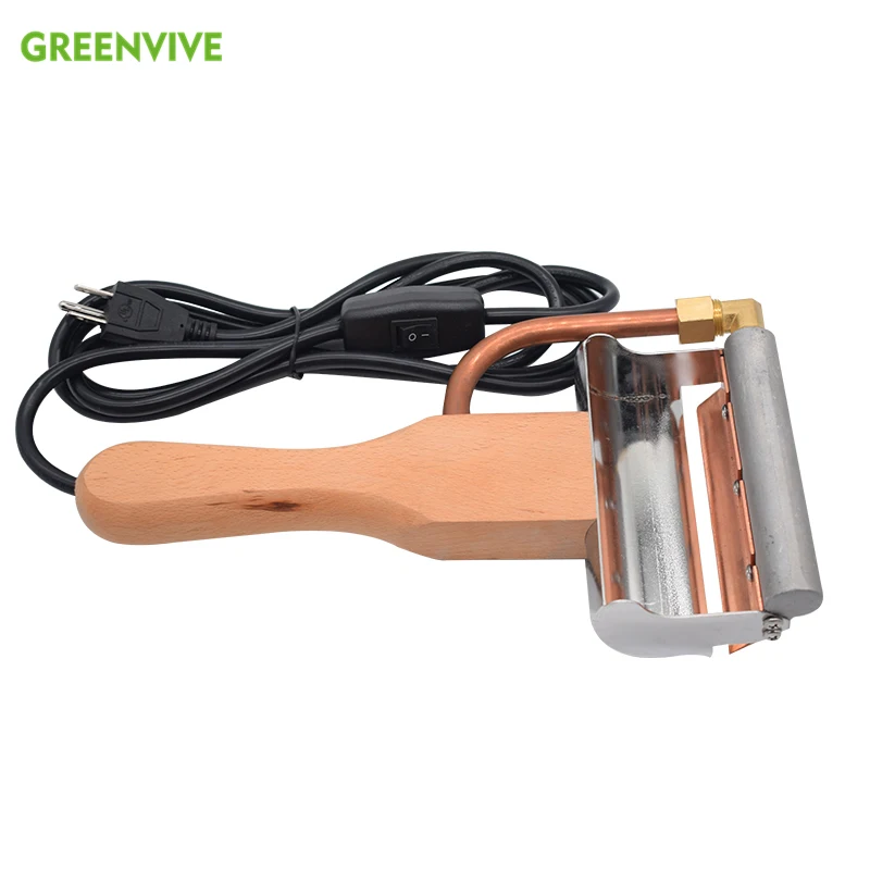 

Electric Heating Uncapping Plane Honey Knife Beekeeping Equipment Wooden Handle Tool Uncapping Fork Scraping Hot spleen cutting