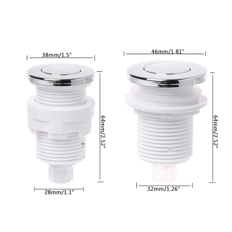 32 มม./1.26 นิ้ว 28 มม./1.10 นิ้วปั๊มสระว่ายน้ำ PNEUMATIC Air ปุ่มสำหรับขยะ