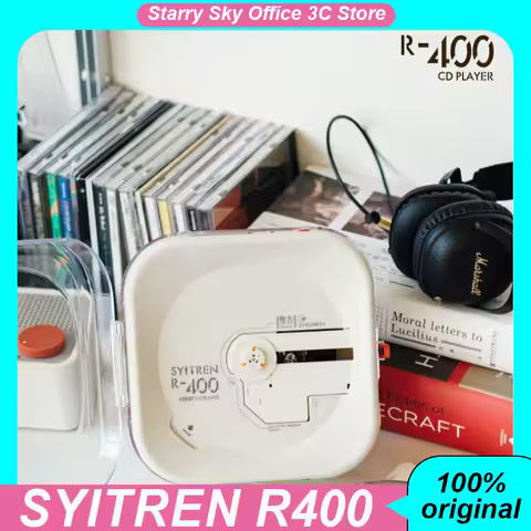 SYITREN R400 Bluetooth CD Player Wireless CD Player Portable Wired Music Player SC6137D M93BG6DECK Wall Mounted CD Player