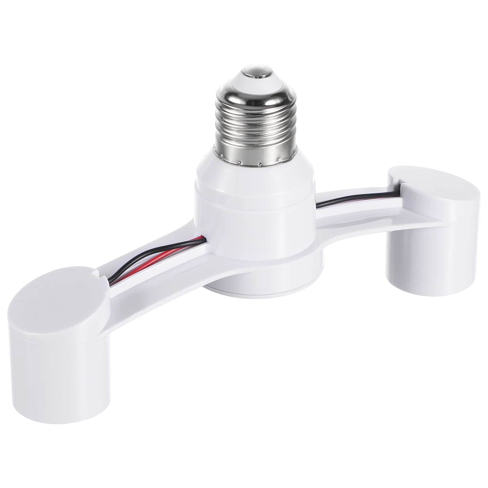 

Adapter Convert Lamp Head Light Bulb Extender Socket E27 Splitter for LED Bulbs White E26