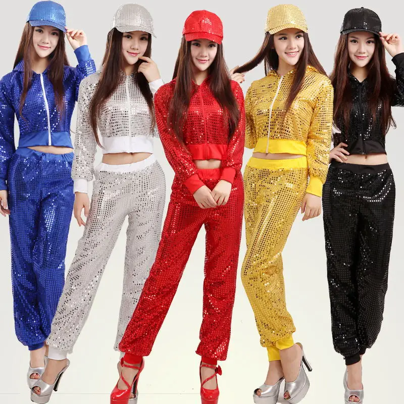 Costume Female Adult Jazz Dance Costume Modern Dance Hip-hop Sequin Dance Costume