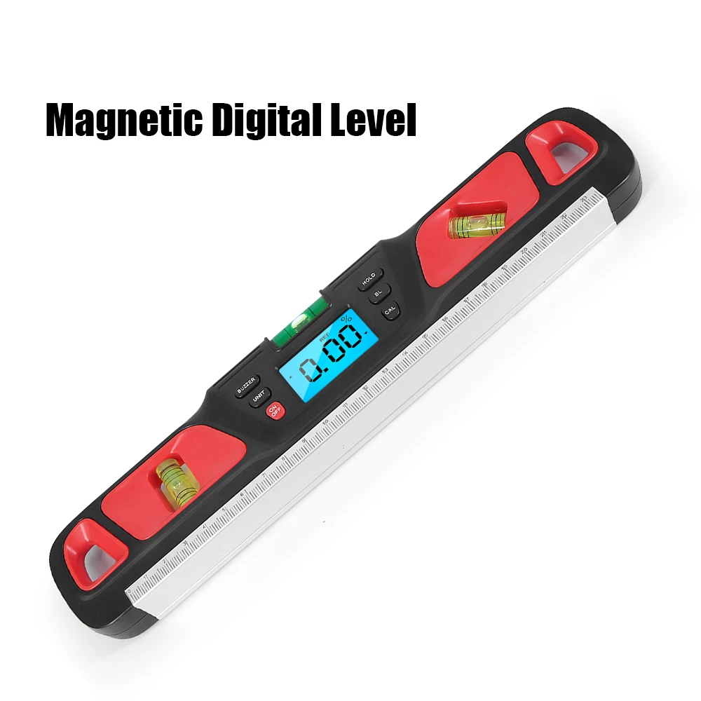 Digital Spirit level Protractor Bubble Electric Level Inclinometer Horizontal Scale Ruler 360 degree Angle Finder