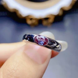 Oval Cut 4x6mm Alexandrite Ring Solid 925 Sterling Silver For Women Ring Unique Alexandrite Silver Rings