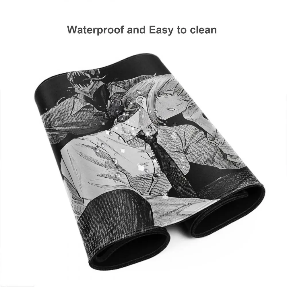 Makima mousepad pequeno escritório computador mesa tapete teclado motosserra homem mouse almofada portátil antiderrapante deskpad decoração de casa