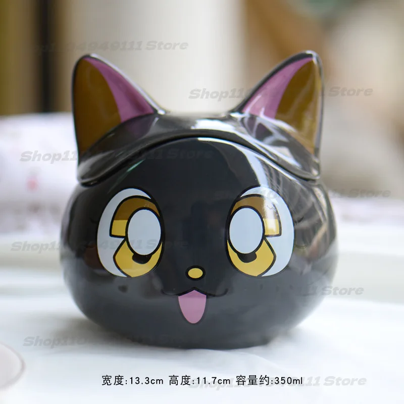 

2025 New Christmas Eve Jack Cat Cup Halloween Spoof Ceramic Cup Personality Creative Modeling Cute Cool Cat Ceramic Cup
