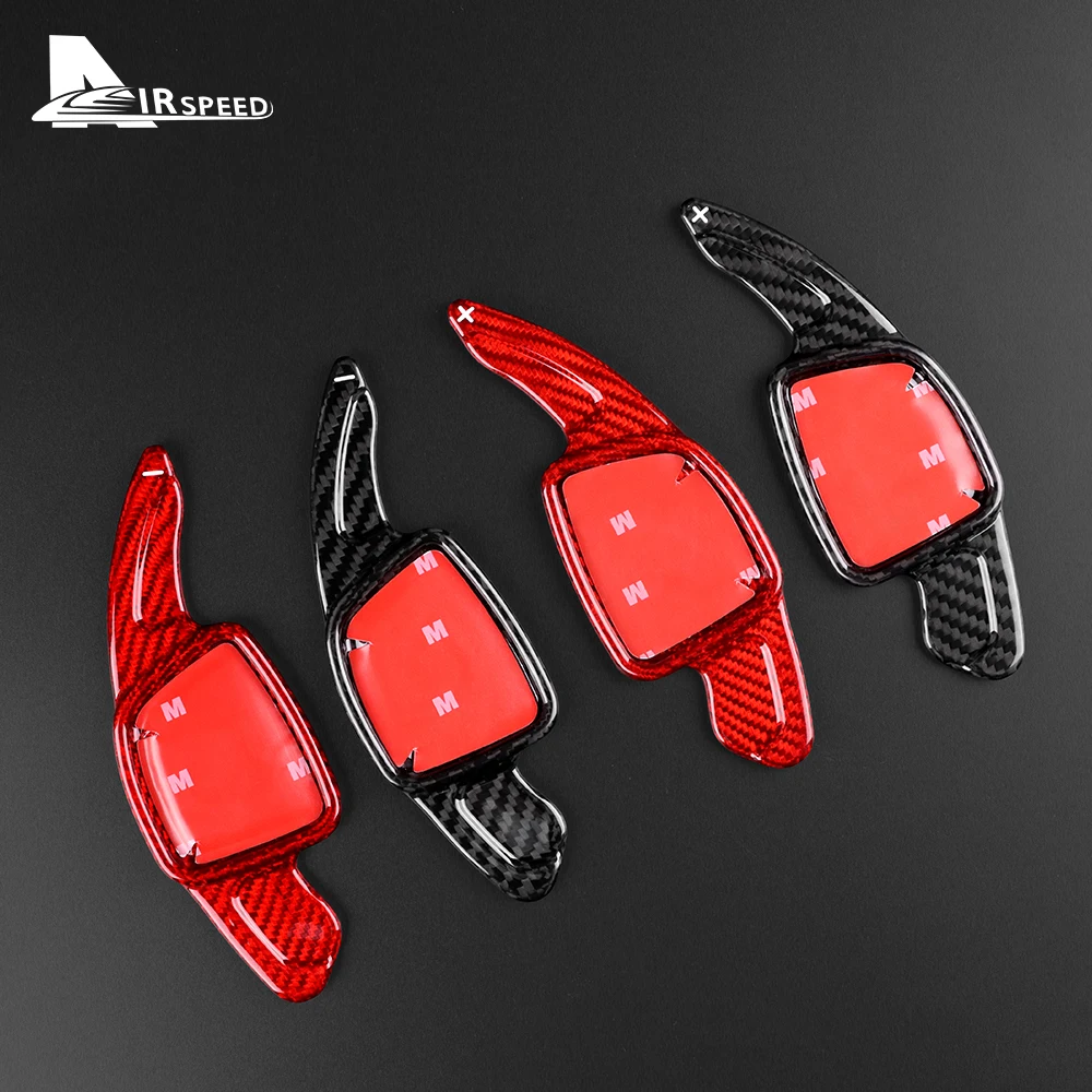 

For Audi A3 A4/S4(B9) facelift A5 facelift A6 A7 A8 Real Carbon Fiber Extension Interior Trim Car Steering Wheel Paddles Shifter