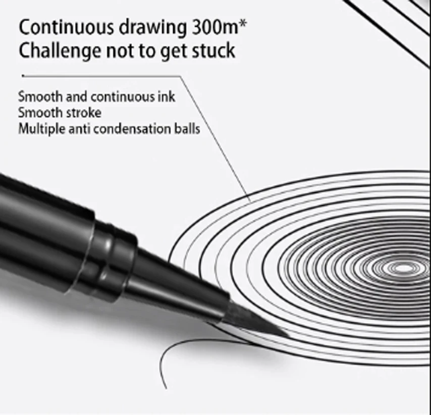 Black Liquid Eyeliner Waterproof Long Lasting Eye Liner Pencil Quick Drying Not Bloom Natural Eyeliner Liquid Pen Cosmetic Brush