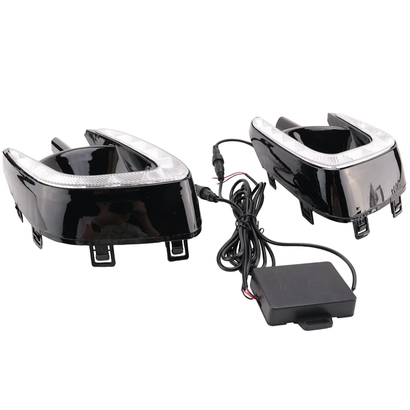 FD7-jDla Mitsubishi Pajero Sport Montero Sport 2013 2014 2015 Osłona świateł do jazdy dziennej 12V Abs Led