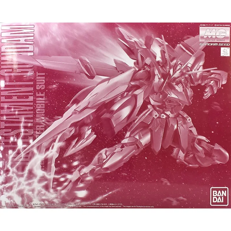 Bandai Gundam Model Kit Anime PB Limited MG 1/100 Divine Testament Genuine Action Toy Figure Dolls Accessories for Hobby Gifts