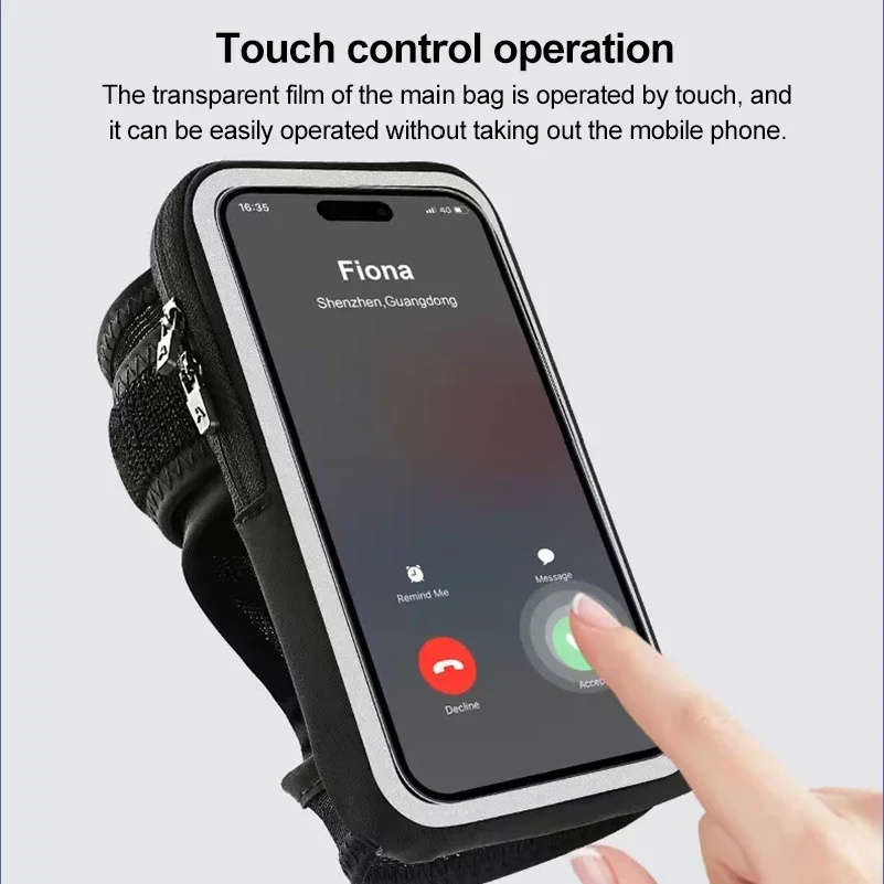 Armband On The Phone Mobile Phone Bag Wrist Armbands Mp3 mp4 Bags Sports Cell Phone Holder Cell Phone Accessories Woman Sports view 3