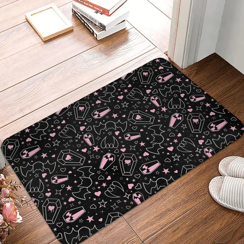 Monster High Draculaura Doll Non-slip Doormat Pastel Goth Vampire Bath Kitchen Mat Outdoor Carpet Indoor Pattern Decor # 0%