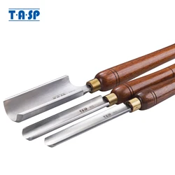 TASP Spindle Roughing Gouge HSS Woodturning Tools Woodworking Lathe Turning Chisels with Walnut Handle 50mm, 25mm, 22mm