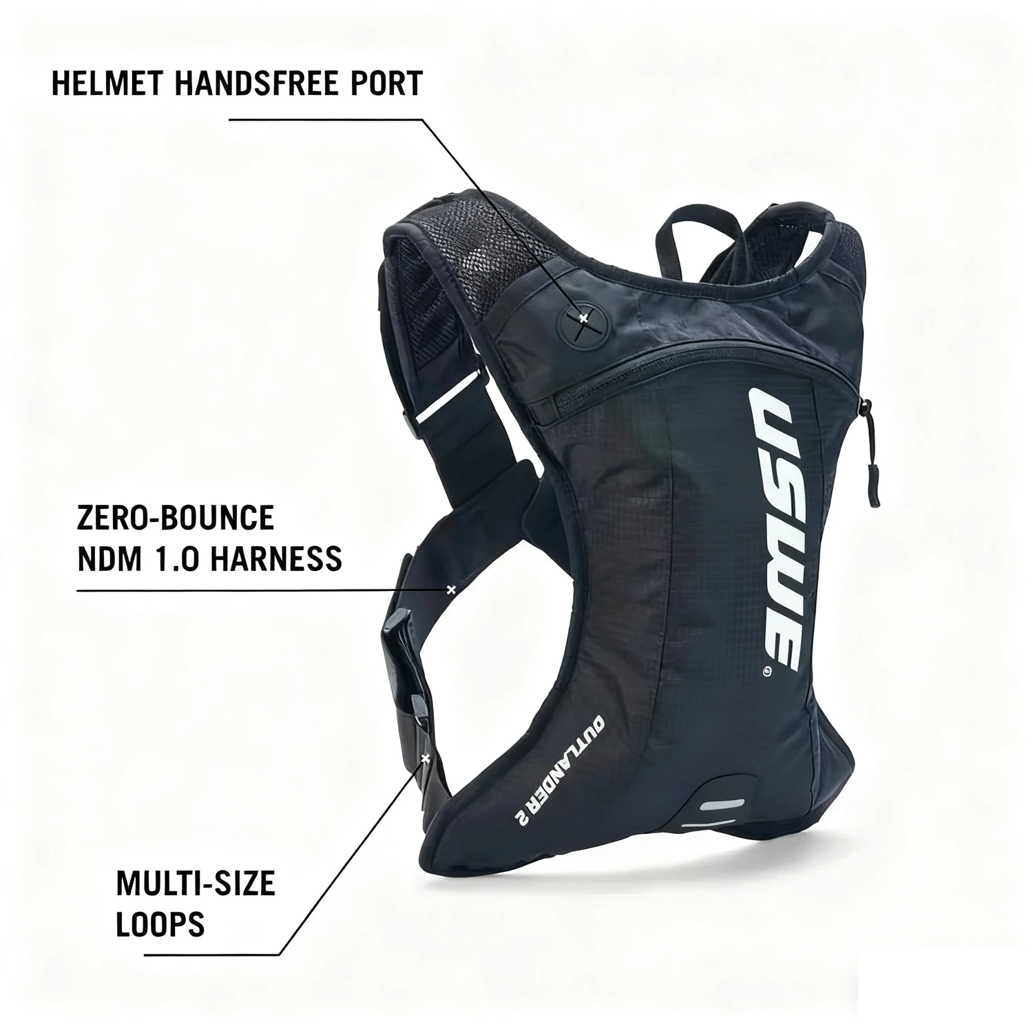 Motorrad-Trinkrucksack MTB Offroad Motocross Wasser-Rucksack Sport Mountainbike Trinktasche – Detail 2