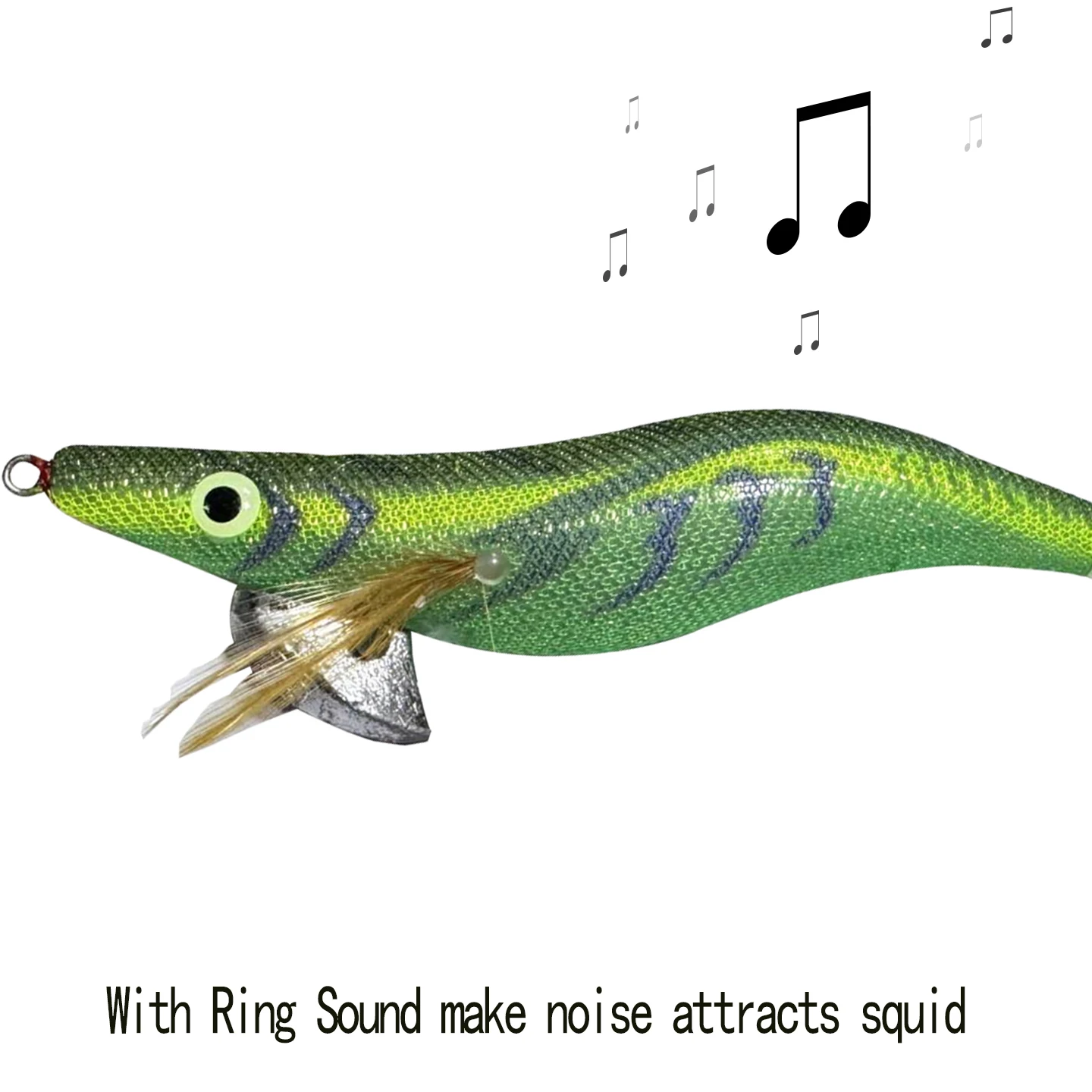 13 سم 20.5 جرام خطاف تهزهز الحبار المضيء 3.5 #   طُعم الروبيان الخشبي للأشعة فوق البنفسجية طُعم القفز EGI لحبار الأخطبوط الحبار #5