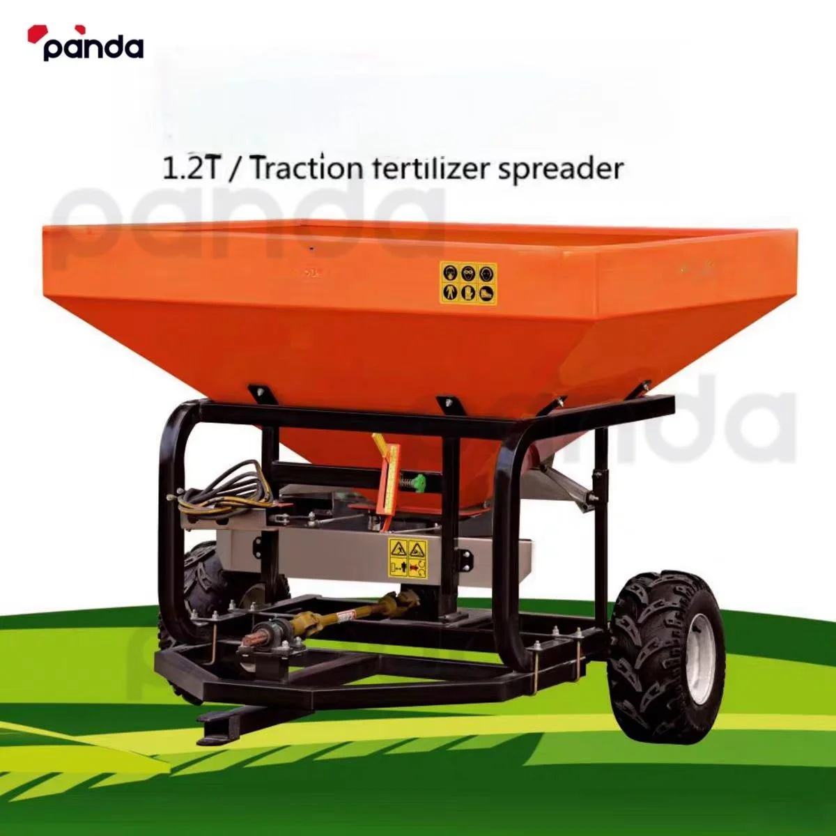 トラクター装着型耐久性ステンレス製肥料散布機900kgタイプ