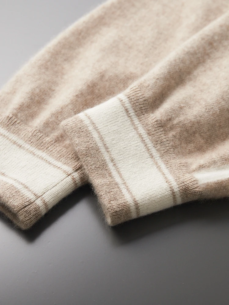 High Quality 100% Goat Cashmere Men's Pencil pants Soft Warm High Waist Trousers Autumn Winter New Fashion Knitwear Sport Pants