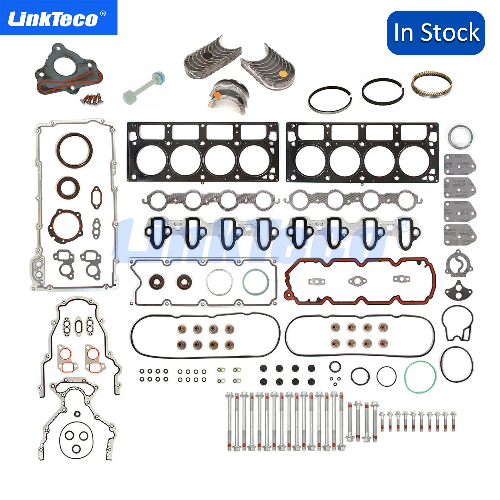 

Engine Cylinder Head Full Gasket Set 4.8 5.3 L V8 02-11 For Chevy GM CHEVROLET GMC HUMMER LS OHV