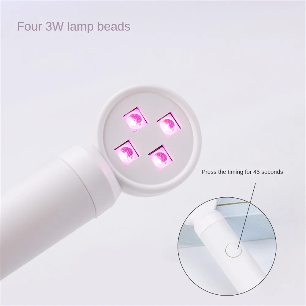 Mini lâmpada uv para secador de unhas, secagem rápida, portátil, secagem rápida, ferramentas de manicure, secador de unhas, dedo, ovo, casca, ca053