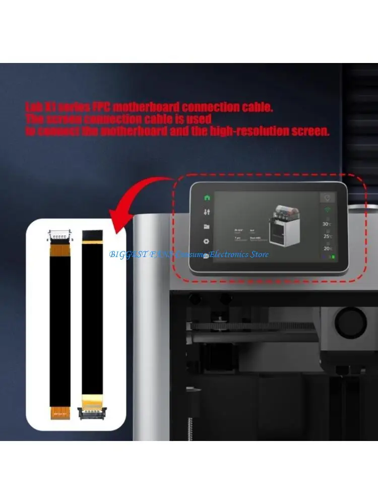 

Гибкий кабель 33x265 мм, часть 3D-принтера, кабель FPC, подключение экрана дисплея