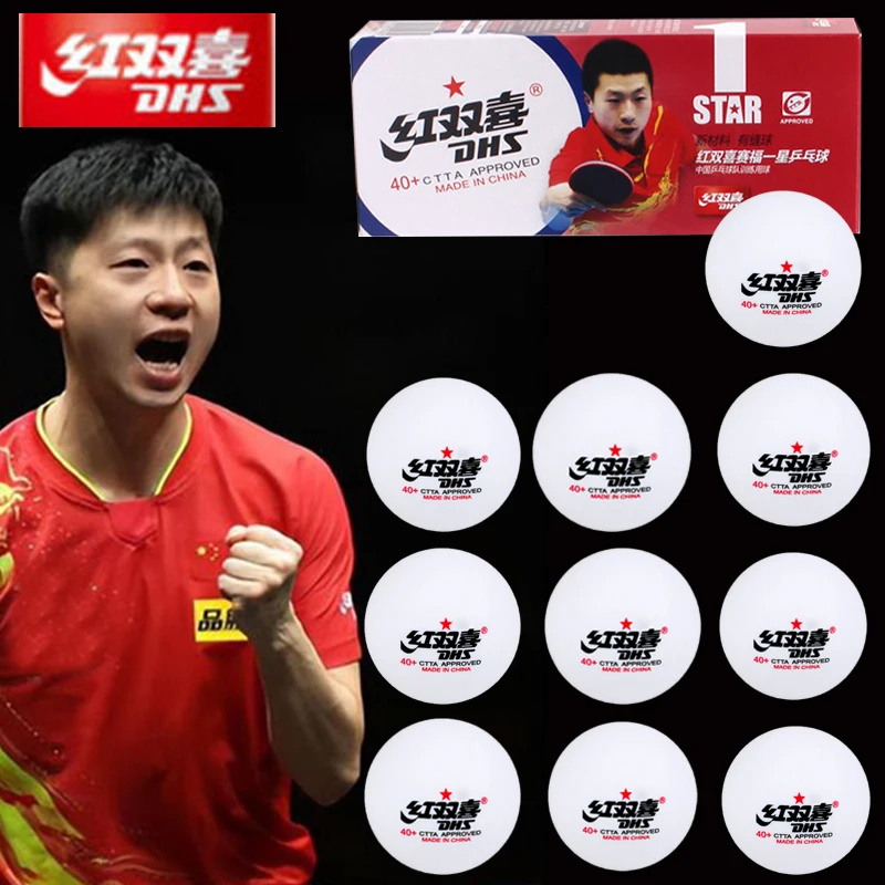 30/20/10PCS DHS One Star Table Tennis Balls New Material Plastic 40mm+ Seamed CTTA Approval Ping-Pong for Professional Athletes