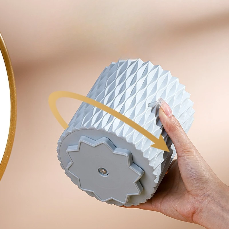 منظم فرش المكياج ذو سعة كبيرة قابل للدوران، طاولة تزيين عالية الألوان، مقصورة، تخزين أنيق، وصول مرن