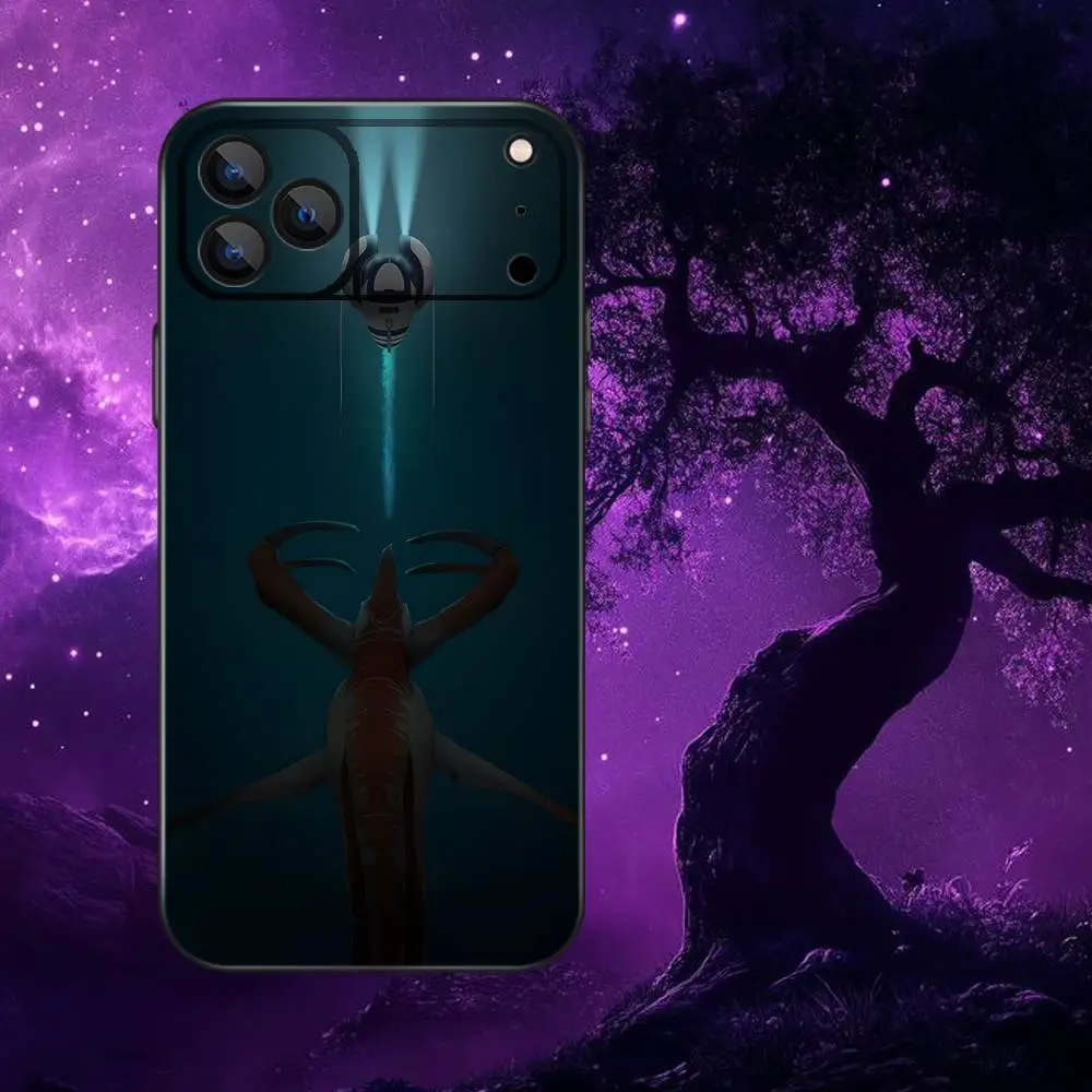 B-Below Zero Subnauticas Capa de telefone para iPhone 17,16,15,14,13,12,Pro,Max,Plus,E,SE4,Air,Mini Caixa macia preta