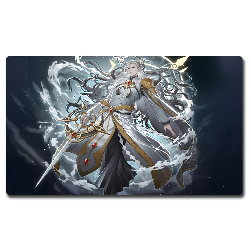 Yugioh Mitsurugi no Mikoto, Aramasa Play Mat Yu-Gi-Oh! TCG OCG Trading Card Games Mat Duel Plate Rubber Card Mat Mouse Pad